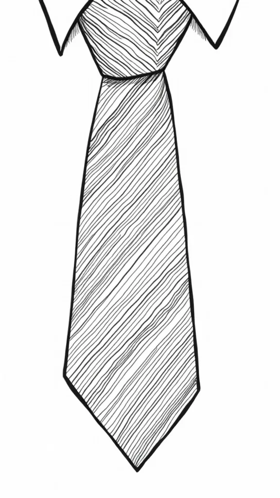 necktie coloring page